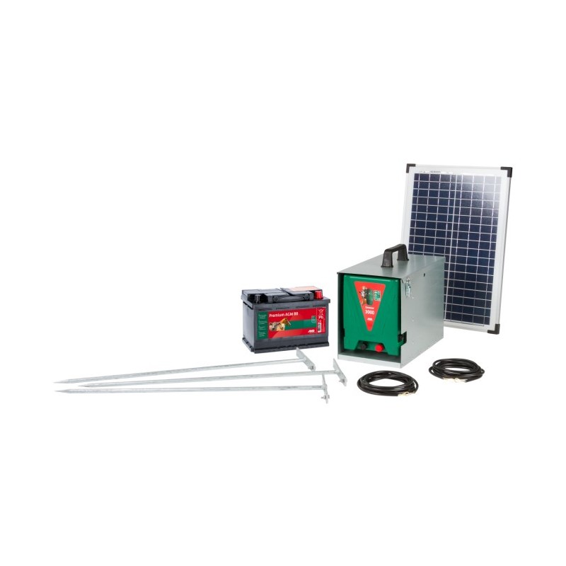 Začetni komplet Savanne 3000 vklj. s 25W solarnim modulom in solarnim regulatorjem polnjenja