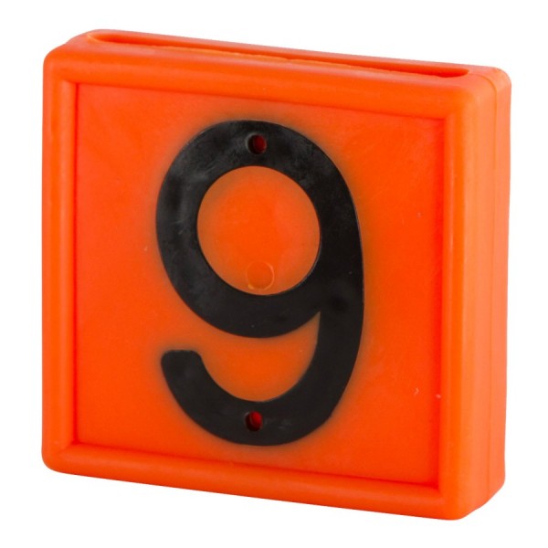 Številke za ovratnice - oranžne 10/1